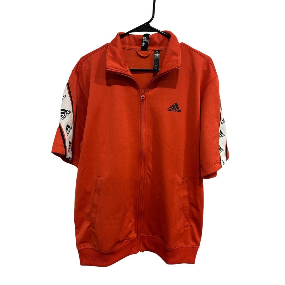Adidas NWT Mens Short Track Dark Orange Red Size Medium